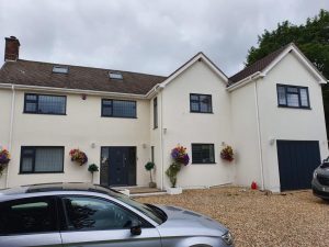 Favourite Front of house with upvc sprayed