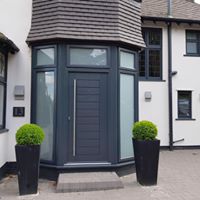 Front door anthracite grey